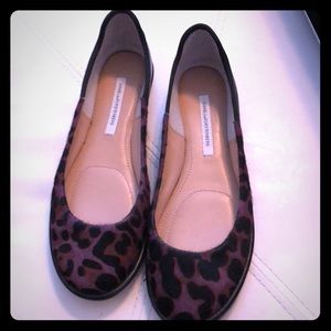 Diane von Furstenberg Botswana Haircalf Flats